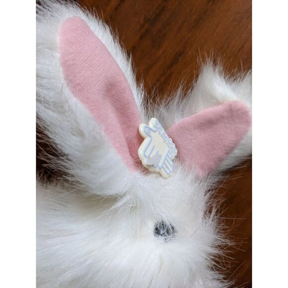 applause Fuzzies bunny Rabbit  Touch of Spring plush toy white pink 7.5  in - Picture 4 of 14